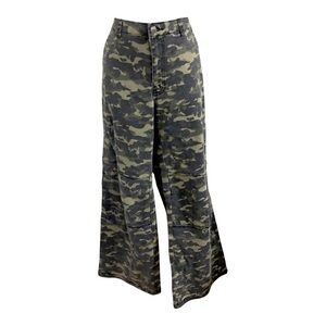 Playboy‎ camo print bling iconic Playboy bunny logo silver studded pants size 13